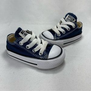 Converse Chuck Taylor All Star Classic Infant Kids Navy/White Shoes 7J237C